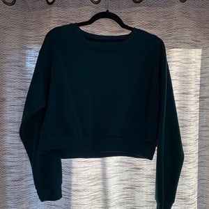 Cropped Green Sweater - Shein